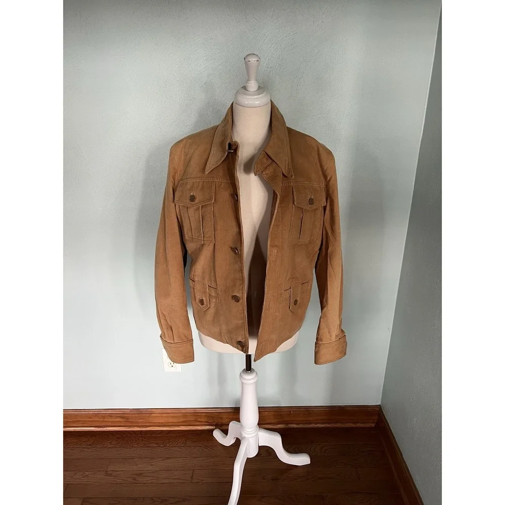Europe Craft Exclusive Import Vintage Men's Brown Corduroy‎ Jacket Size 40